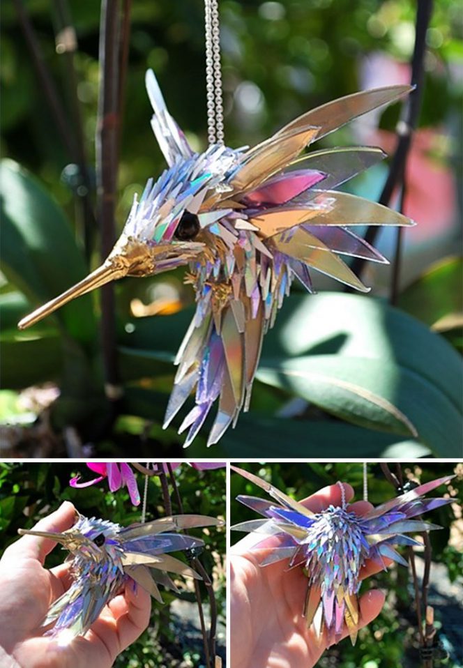 20 Stunning Sculptures Made of Old CDs. They Look as If They Were from Another Dimension