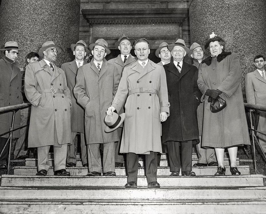 Lisette Dammas, jury for the espionage trial of Julius and Ethel Rosenberg, New York City, 1951