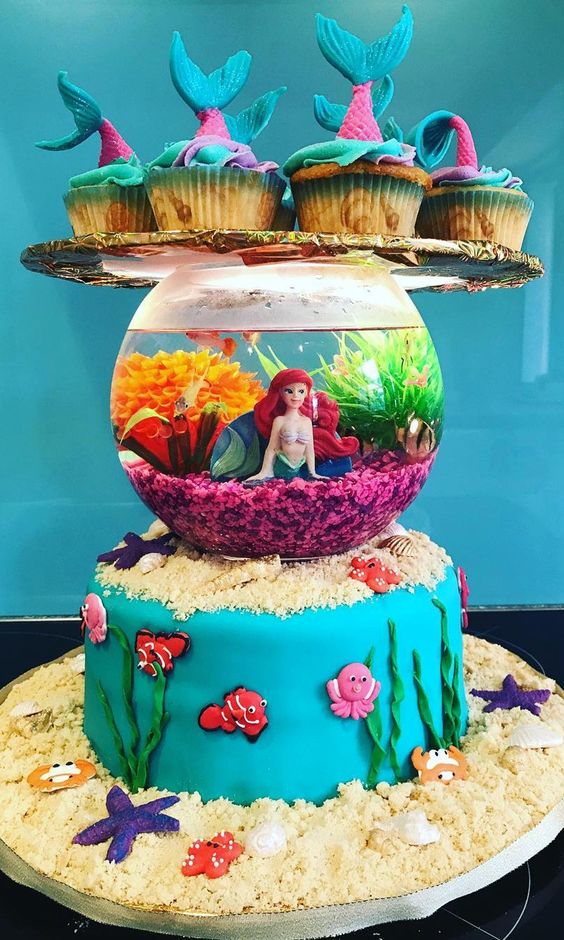 17 Wonderful Cakes Inspired by the Ocean. They Look as If They Were Made by Walt Disney Himself!