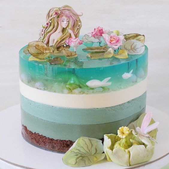 17 Wonderful Cakes Inspired by the Ocean. They Look as If They Were Made by Walt Disney Himself!