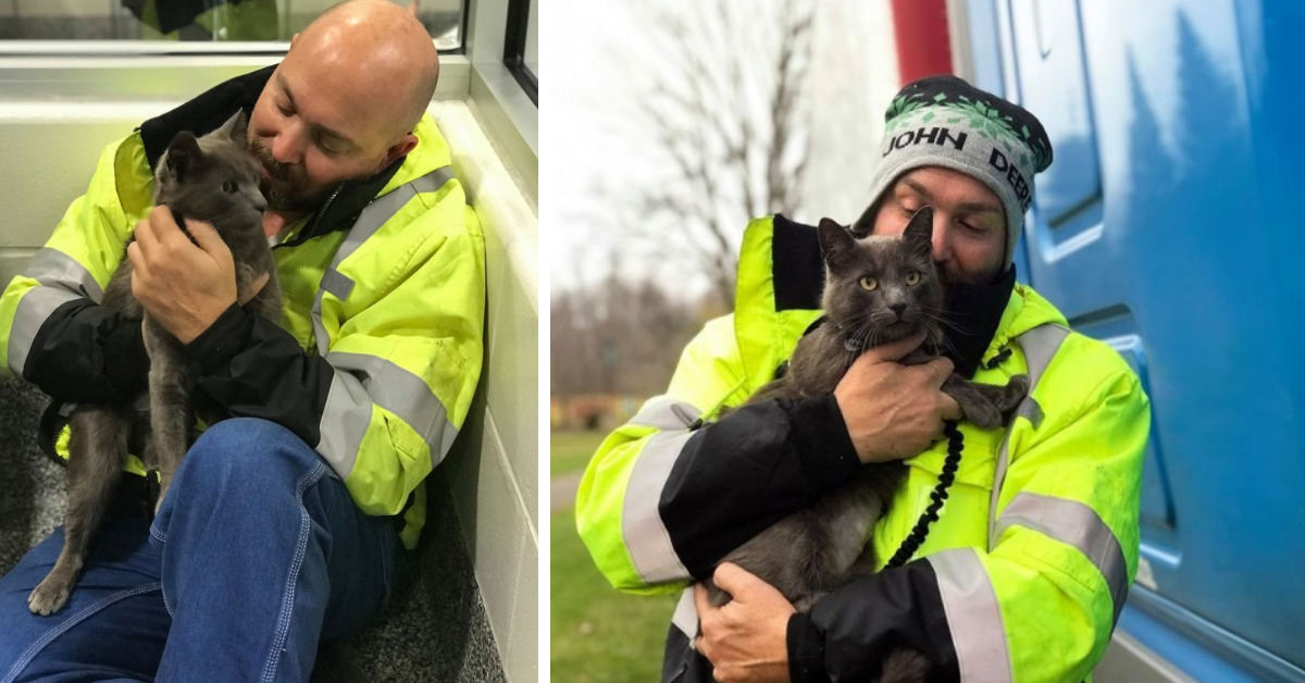 Водитель грузовика разрыдался после встречи со своим потерянным ...