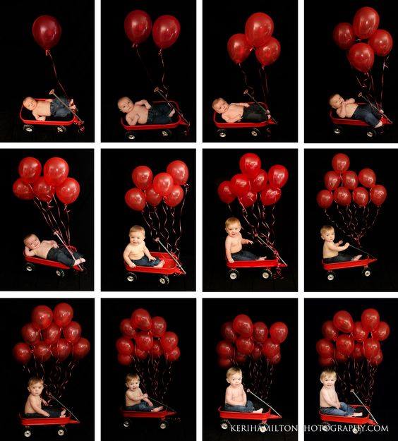 From the Birth till the First Birthday. 21 Ideas for Photo Sessions Recording How Our Children Grow