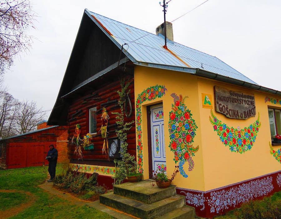 zalipie poland painted village floral painting