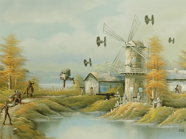 Altered Thrift Store Paintings by Arrowhead Vintage & Goods