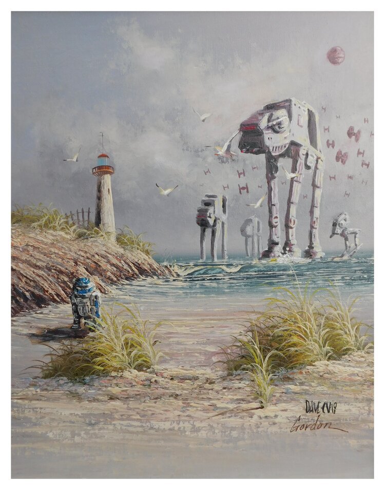 Altered Thrift Store Paintings by Arrowhead Vintage & Goods