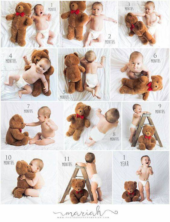 From the Birth till the First Birthday. 21 Ideas for Photo Sessions Recording How Our Children Grow
