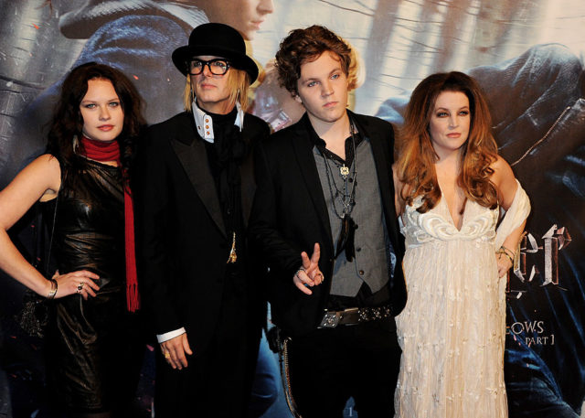 Micheal Lockwood, Ben Keough and Lisa Marie Presley at the World Premiere of Harry Potter