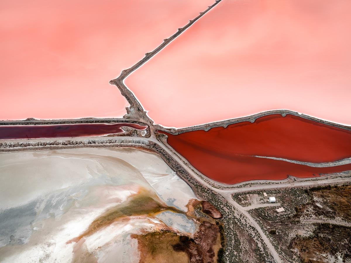 Aerial Photo of Salt Basins