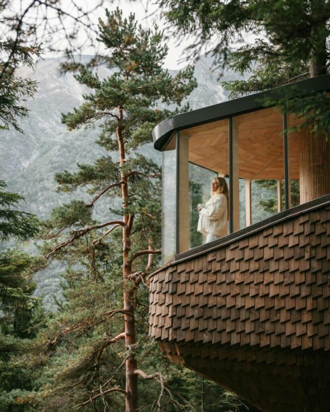 Norwegian Treehouses That Look Line Pinecones. This Is Where You Can Admire One of the Longest Fjords!